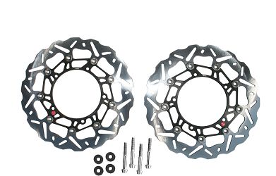 KOMPLET TARCZE HAMULCOWE SK2 320 MM ZE ŚRUBAMI MONTAŻOWYMI BRAKING OKWK05