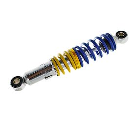 AMORTYZATOR ATV 50-125 ROZSTAW 260MM ŻÓŁTO NIEBIESKI POWER FORCE