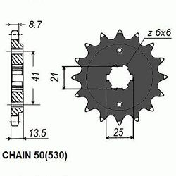 ZEBATKA NAPEDOWA SUNSTAR SUNF515-15 (WYCOFANA Z PRODUKCJI)
