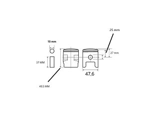 image 2 for TŁOK YAMAHA JOG/BWS (47,60) 