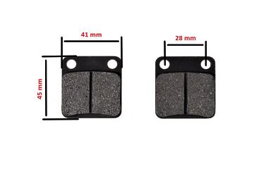 image 2 for KLOCKI HAMULCOWE POWER FORCE TYLNE ATV 150 41X45X7,0MM
