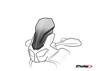 SZYBA OWIEWKA TURYSTYCZNA PUIG DO YAMAHA FZS600 FAZER 01-05 ŻÓŁTA