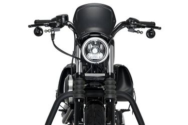 SZYBA OWIEWKA PUIG RETROPLATE DO HARLEY-DAVIDSON SPORTSTER 883 / 1200 CZARNY MAT