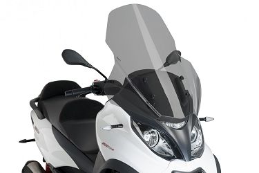 SZYBA TUTYSTYCZNA V-TECH LINE PUIG DO PIAGGIO MP3 350 18-22 LEKKO PRZYCIEMNIONA