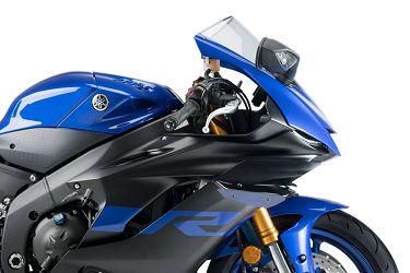 BOCZNE SPOILERY DOCISKOWE DO YAMAHA R6 17-20 NIEBIESKIE