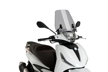 SZYBA OWIEWKA PUIG DLA PIAGGIO BEVERLY 300 2021 LEKKO PRZYCIEMNIONA