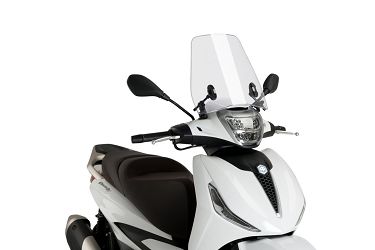 SZYBA OWIEWKA URBAN PUIG DLA PIAGGIO BEVERLY 300 2021 PRZEZROCZYSTA