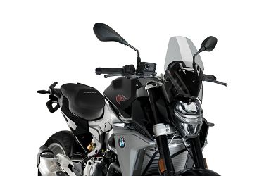 SZYBA SPORTOWA NOWEJ GENERACJI PUIG (BEZ ORYGINALNEGO WSPORNIKA BMW) DO BMW F900R 20-21 LEKKO PRZYCIEMNIONA