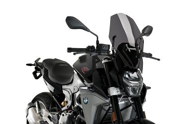 SZYBA TOURING NOWEJ GENERACJI PUIG (BEZ ORYGINALNEGO WSPORNIKA BMW) DO BMW F900R 20-23 MOCNO PRZYCIEMNIONA