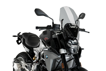 SZYBA TOURING NOWEJ GENERACJI PUIG (BEZ ORYGINALNEGO WSPORNIKA BMW) DO BMW F900R 20-23 LEKKO PRZYCIEMNIONA