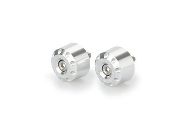 CIĘŻARKI / KOŃCÓWKI KIEROWNICY KRÓTKIE PUIG DO PIAGGIO VESPA GTS300 08-20 SREBRNE