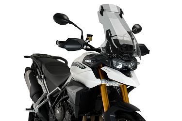 SZYBA TURYSTYCZNA PUIG DO TRIUMPH TIGER 900 20-23 (Z DEFLEKTOREM) LEKKO PRZYCIEMNIONA