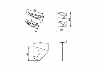BOCZNE SPOILERY DOCISKOWE DO YAMAHA MT-09 17-20 CZARNE