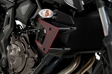 BOCZNE SPOILERY DOCISKOWE DO YAMAHA MT-07 CZERWONE