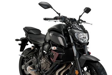 image 2 for BOCZNE SPOILERY DOCISKOWE DO YAMAHA MT-07 CZERWONE