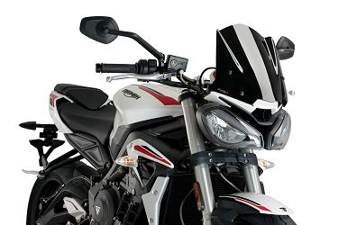 SZYBA OWIEWKA PUIG DO TRIUMPH STREET TRIPLE R / RS / S 20-22 CZARNA