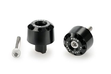 CIĘŻARKI / KOŃCÓWKI KIEROWNICY KRÓTKIE PUIG DO KAWASAKI Z650 17-22 CZARNE