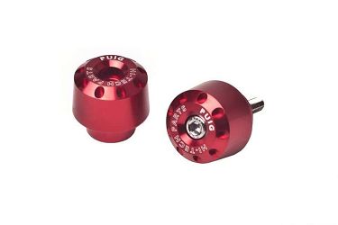 CIĘŻARKI / KOŃCÓWKI KIEROWNICY KRÓTKIE PUIG DO KAWASAKI Z650 17-22 CZERWONE