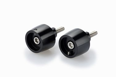 CIĘŻARKI / KOŃCÓWKI KIEROWNICY KRÓTKIE Z WYMIENNĄ NASADKĄ PUIG DO KAWASAKI Z650 17-22 CZARNE