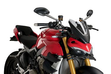 SZYBA OWIEWKA PUIG DO DUCATI STREETFIGHTER V4 / S 20-22 (SPORT) LEKKO PRZYCIEMNIONA