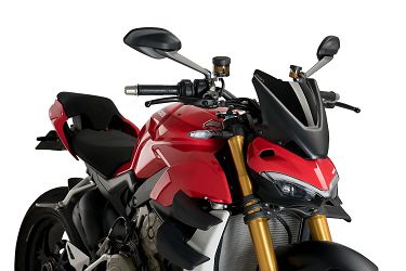 SZYBA OWIEWKA PUIG DO DUCATI STREETFIGHTER V4 / S 20-22 (SPORT) CZARNA