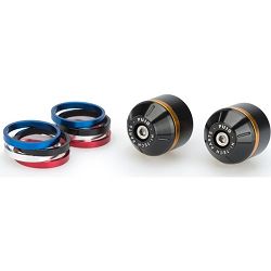 CIĘŻARKI / KOŃCÓWKI KIEROWNICY KRÓTKIE Z PIERŚCIENIAMI PUIG DO APRILIA RS 660 21-22 CZARNE
