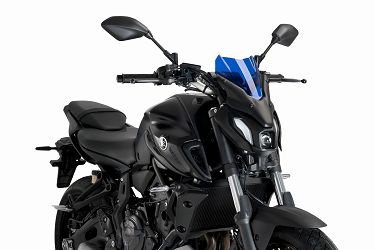 SZYBA SPORTOWA NOWEJ GENERACJI PUIG DO YAMAHA MT-07 21-24 NIEBIESKA
