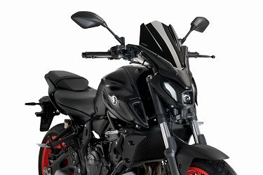 SZYBA OWIEWKA PUIG DO YAMAHA MT-07 21-22 (TOURING) CZARNA
