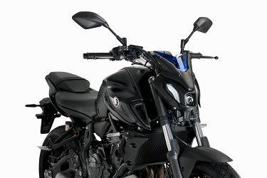 SZYBA SPORTOWA NOWEJ GENERACJI (SPORT PLUS) PUIG DO YAMAHA MT-07 21-22 NIEBIESKA