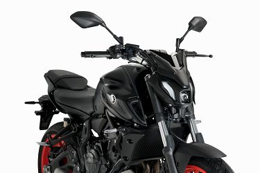 SZYBA SPORTOWA NOWEJ GENERACJI (SPORT PLUS) PUIG DO YAMAHA MT-07 21-22 CZARNA