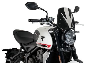 SZYBA SPORTOWA NOWEJ GENERACJI PUIG DO TRIUMPH TRIDENT 660 21-22 CZARNA
