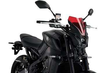SZYBA OWIEWKA PUIG DO YAMAHA MT-09 21-22 (SPORT) CZERWONA