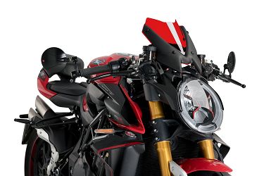 SZYBA SPORTOWA NOWEJ GENERACJI PUIG DO MV AGUSTA BRUTALE 1000RR 20-21 CZERWONA