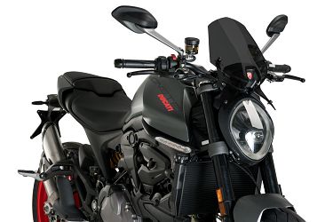 SZYBA SPORTOWA NOWEJ GENERACJI PUIG DO DUCATI MONSTER 937 21-22 MOCNO PRZYCIEMNIONA