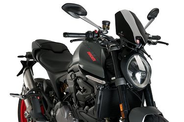 SZYBA SPORTOWA NOWEJ GENERACJI PUIG DO DUCATI MONSTER 937 21-22 CZARNA