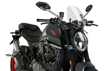 SZYBA SPORTOWA NOWEJ GENERACJI PUIG DO DUCATI MONSTER 937 21-22 PRZEZROCZYSTA