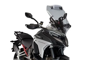 SZYBA TURYSTYCZNA PUIG DO DUCATI MULTISTRADA V4 / S 21-23 (Z DEFLEKTOREM) LEKKO PRZYCIEMNIONA