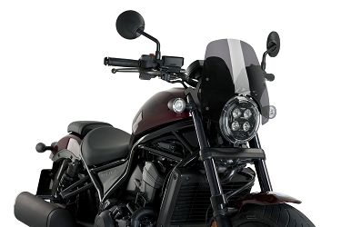 SZYBA SPORTOWA NOWEJ GENERACJI PUIG DO HONDA CMX 1100 REBEL 21-22 MOCNO PRZYCIEMNIONA