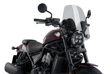 SZYBA SPORTOWA NOWEJ GENERACJI (TOURING) PUIG DO HONDA CMX 1100 REBEL 21-22 LEKKO PRZYCIEMNIONA