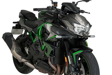 BOCZNE SPOILERY DOCISKOWE DO KAWASAKI Z H2 20-21 ZIELONE