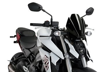 SZYBA SPORTOWA NOWEJ GENERACJI PUIG DO SUZUKI GSX-S1000 2022 CZARNA