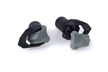 CZĘŚCI ZAMIENNE - KRĄŻKI NYLONOWE + PARA GUMOWYCH KOŃCÓWEK DO CRASH PADS R19 (Z 85MM - ŚRUBY M12) CZARNE