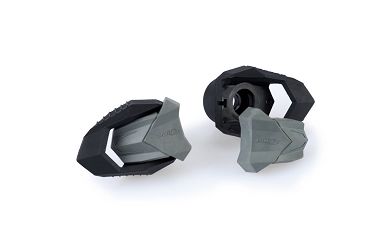 CZĘŚCI ZAMIENNE - KRĄŻKI NYLONOWE + PARA GUMOWYCH KOŃCÓWEK DO CRASH PADS R19 (Z 50MM- ŚRUBY M10) CZARNE