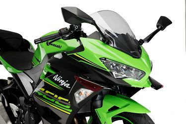 BOCZNE SPOILERY DOCISKOWE DO KAWASAKI NINJA 400 18-21 CZERWONE
