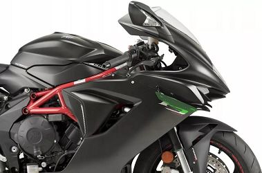 BOCZNE SPOILERY DOCISKOWE DO MV AGUSTA F3 675 11-21 ZIELONE