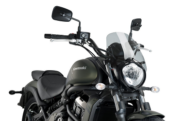 SZYBA SPORTOWA NOWEJ GENERACJI PUIG DO KAWASAKI VULCAN S 15-21 LEKKO PRZYCIEMNIONA