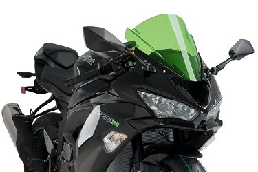 SZYBA Z-RACING PUIG DO KAWASAKI ZX-6R 18-21 ZIELONA