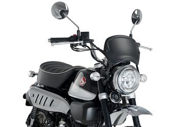 SZYBA OWIEWKA PUIG RETROPLATE DO HONDA MONKEY 125 18-24 CZARNY MAT