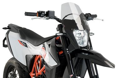 SZYBA SPORTOWA NOWEJ GENERACJI PUIG DO KTM 690 ENDURO R 19-21 LEKKO PRZYCIEMNIONA