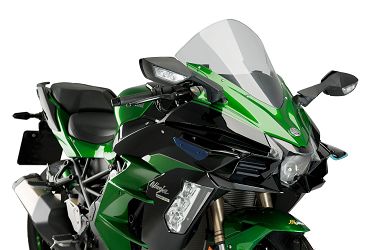 BOCZNE SPOILERY DOCISKOWE DO KAWASAKI H2 / SX 15-21 NIEBIESKIE